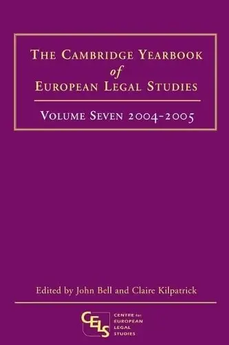 Cover of The Cambridge Yearbook of European Legal Studies