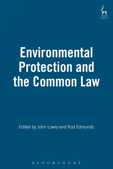 Cover of Environmental Protection and the Common Law