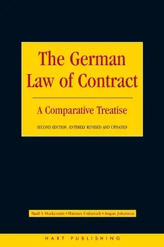 Cover of The German Law of Contract