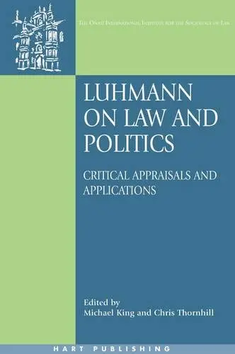Cover of Luhmann on Law and Politics