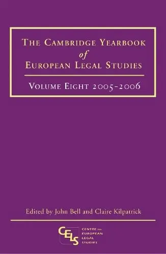Cover of The Cambridge Yearbook of European Legal Studies