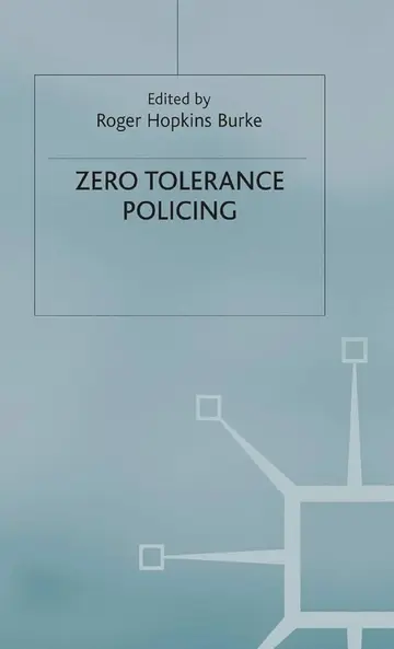 Cover of Zero Tolerance Policing