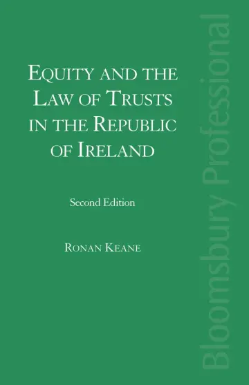 Cover of Equity and the Law of Trusts in the Republic of Ireland