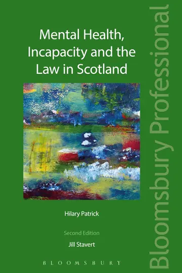 Cover of Mental Health, Incapacity and the Law in Scotland