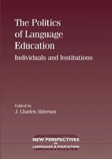 Cover of The Politics of Language Education
