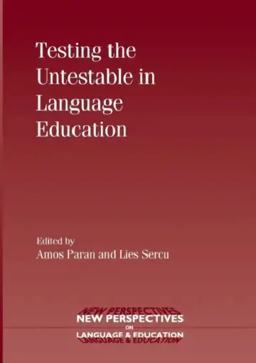 Cover of Testing the Untestable in Language Education