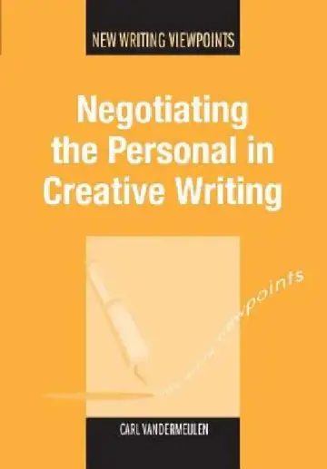 Cover of Negotiating the Personal in Creative Writing