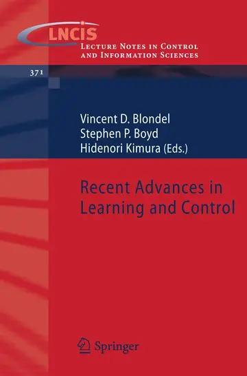 Cover of Recent Advances in Learning and Control