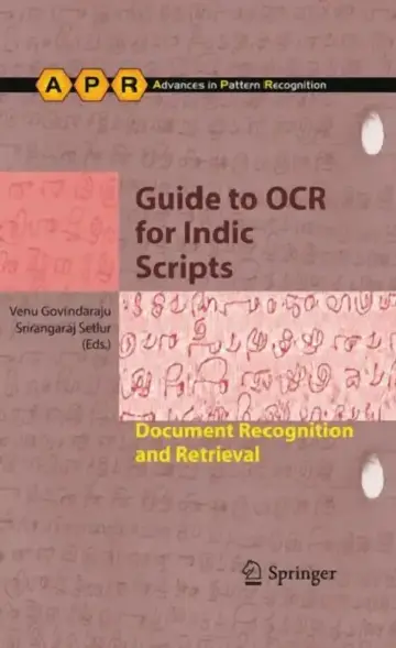 Cover of Guide to OCR for Indic Scripts