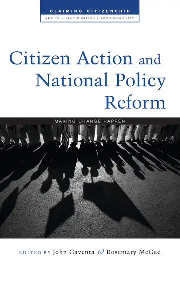 Cover of Citizen Action and National Policy Reform