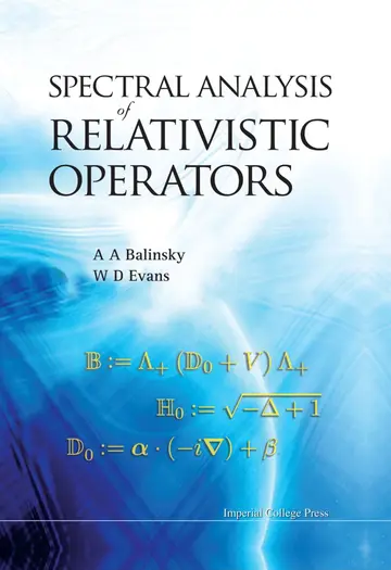 Cover of Spectral Analysis of Relativistic Operators