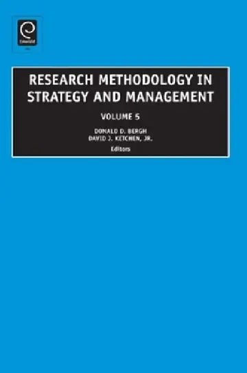 Cover of Research Methodology in Strategy and Management