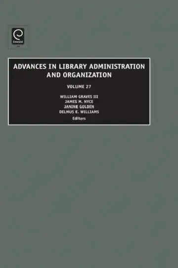 Cover of Advances in Library Administration and Organization