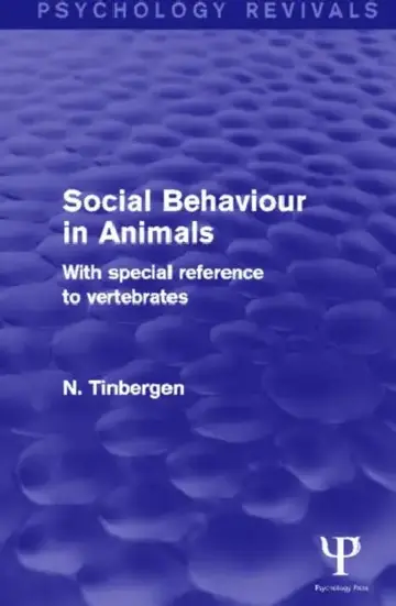 Cover of Social Behaviour in Animals