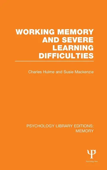 Cover of Working Memory and Severe Learning Difficulties