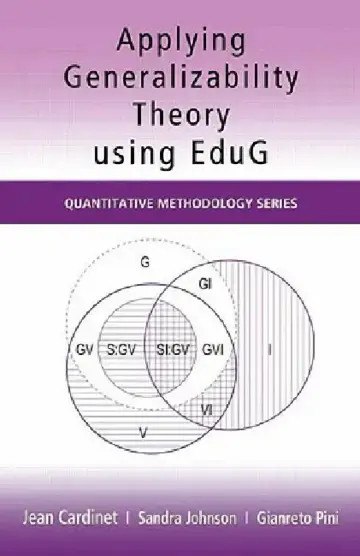 Cover of Applying Generalizability Theory using EduG