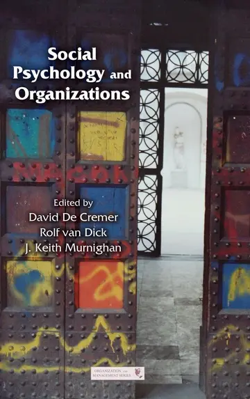 Cover of Social Psychology and Organizations