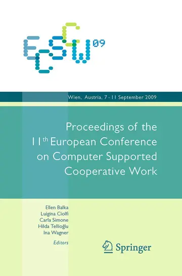 Cover of Ecscw 2009