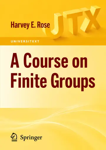 Cover of A Course on Finite Groups 1. Aufl