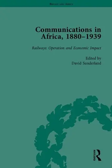 Cover of Communications in Africa, 1880–1939 (set)