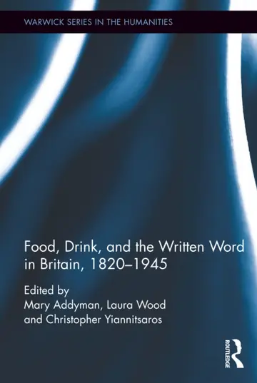 Cover of Food, Drink and the Written Word in Britain, 1820–1945