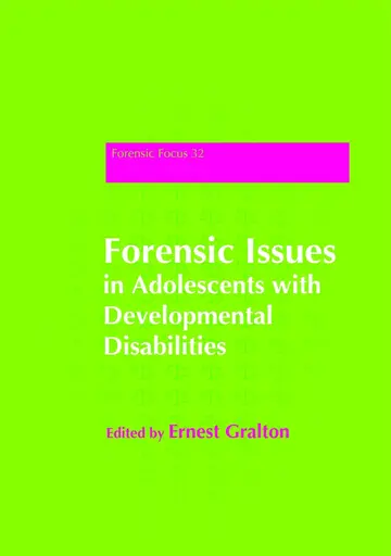 Cover of Forensic Issues in Adolescents with Developmental Disabilities
