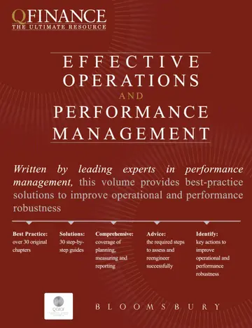 Cover of Effective Operations and Performance Management