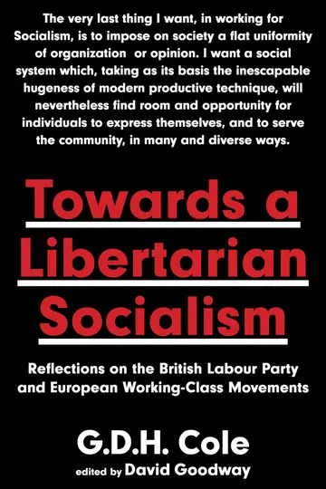 Cover of Towards A Libertarian Socialism