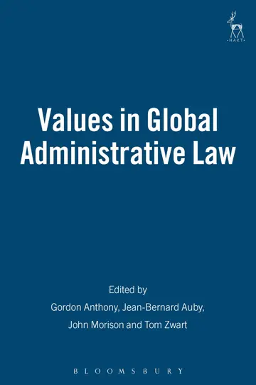 Cover of Values in Global Administrative Law