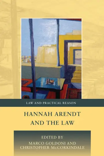 Cover of Hannah Arendt and the Law