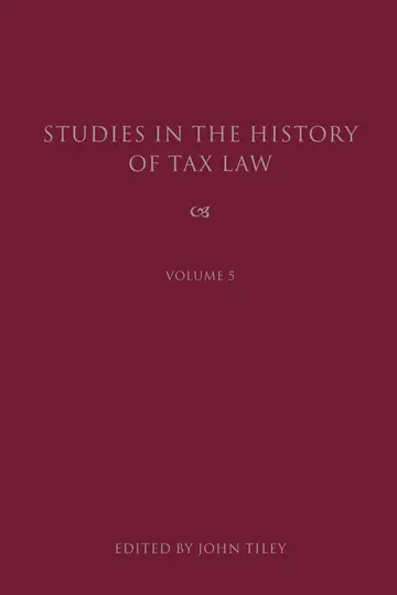 Cover of Studies in the History of Tax Law, Volume 5