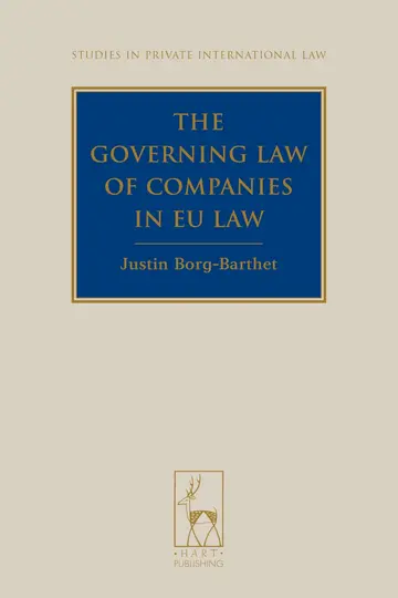 Cover of The Governing Law of Companies in EU Law