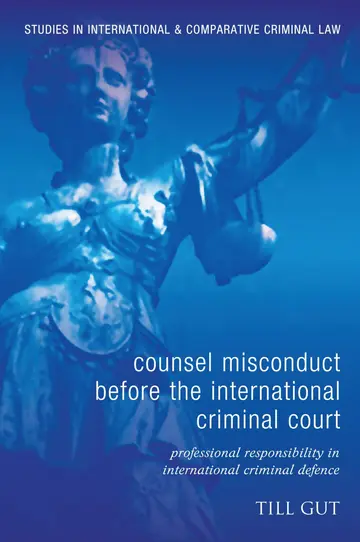 Cover of Counsel Misconduct before the International Criminal Court