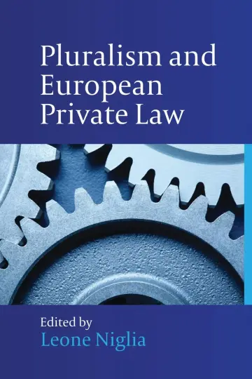Cover of Pluralism and European Private Law