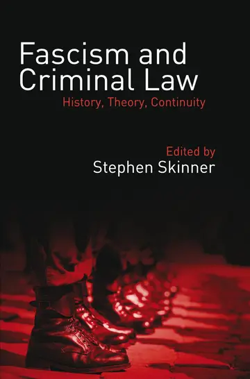 Cover of Fascism and Criminal Law