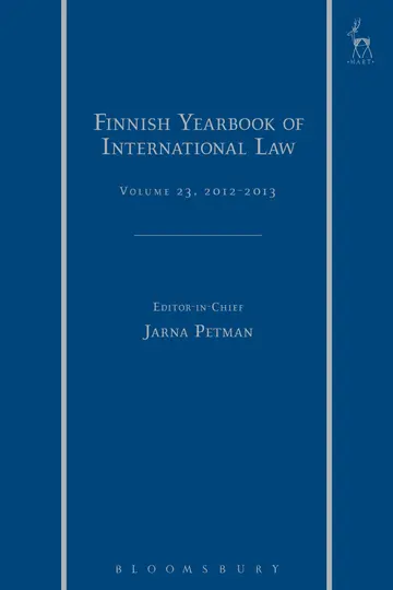 Cover of Finnish Yearbook of International Law, Volume 23, 2012-2013