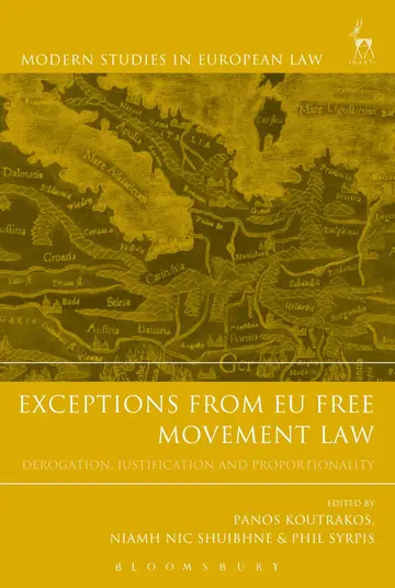 Cover of Exceptions from EU Free Movement Law