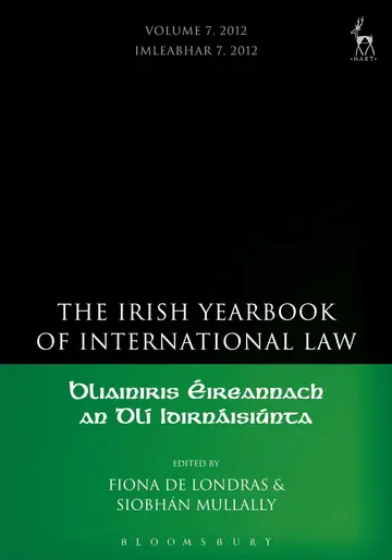 Cover of Irish Yearbook of International Law, Volume 7, 2012