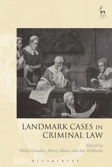 Cover of Landmark Cases in Criminal Law