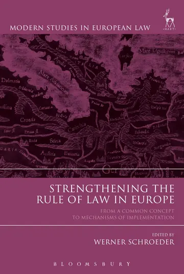Cover of Strengthening the Rule of Law in Europe