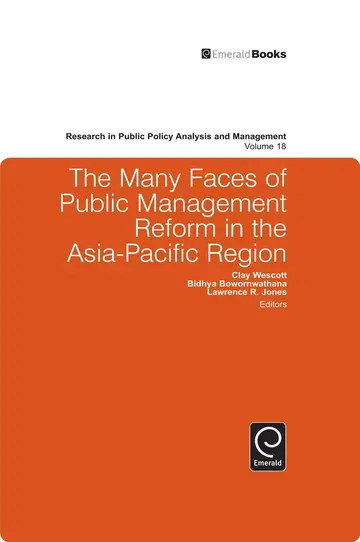 Cover of The Many Faces of Public Management Reform in the Asia-Pacific Region