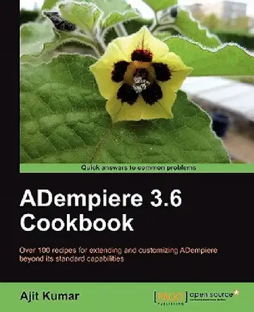 Cover of Adempiere 3.6 Cookbook