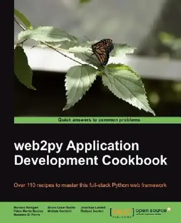 Cover of Web2py Application Development Cookbook