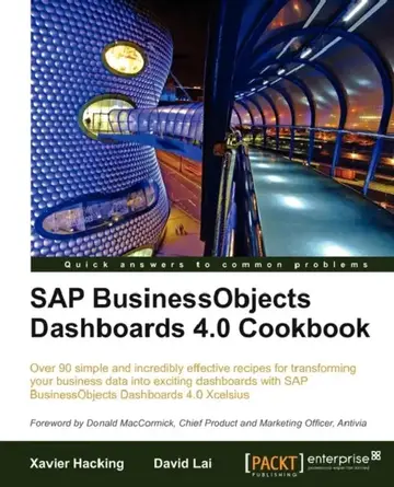 Cover of SAP Businessobjects Dashboards 4.0 Cookbook