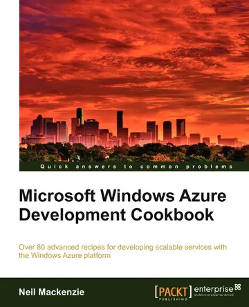 Cover of Microsoft Windows Azure Development Cookbook