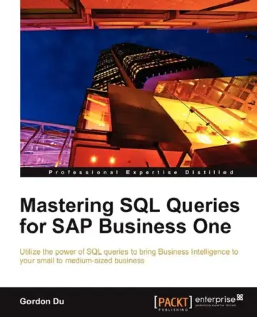 Cover of Mastering SQL Queries for SAP Business One