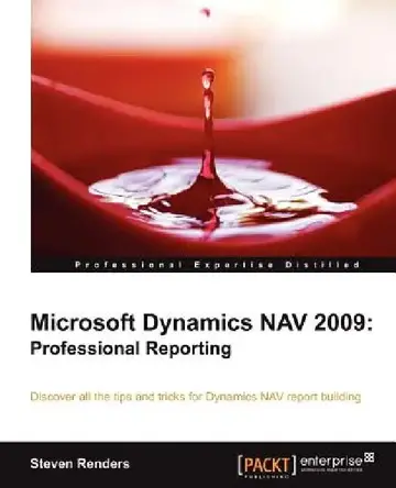 Cover of Microsoft Dynamics Nav 2009