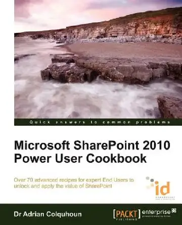 Cover of Microsoft Sharepoint 2010 Power User Cookbook