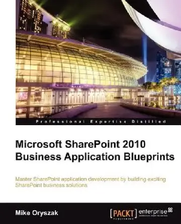 Cover of Microsoft Sharepoint 2010 Business Application Blueprints