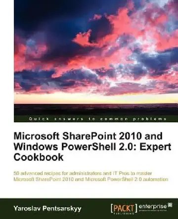 Cover of Microsoft Sharepoint 2010 and Windows Powershell 2.0